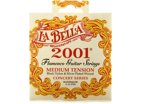 La Bella  Cordas para Guit.Clás. 2001 Flamenco Medium Satz